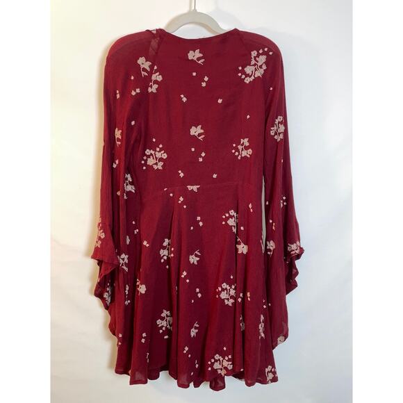 Free People Jasmine Embroidered Kimono Dress - Size 12 - Picture 4 of 11